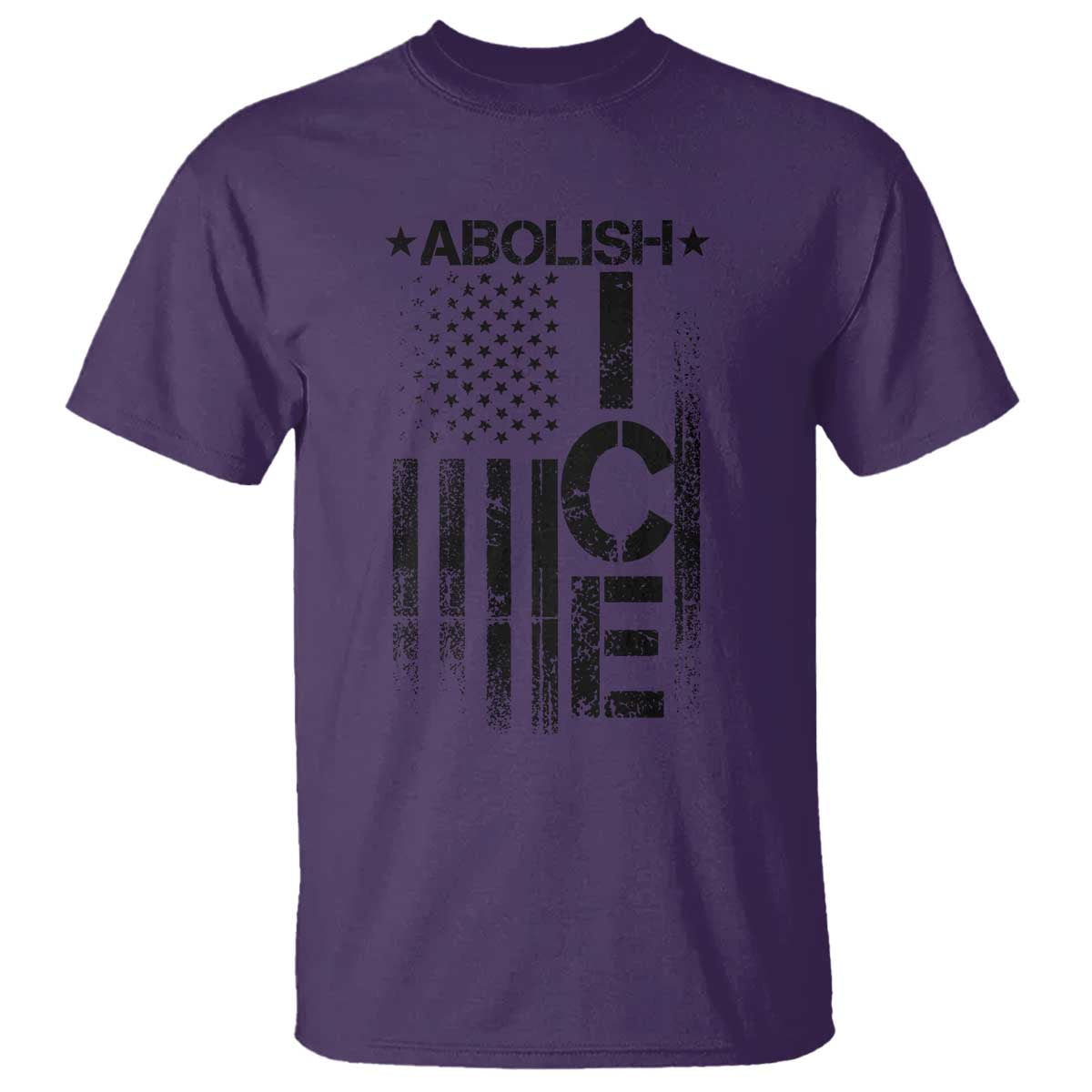 Abolish ICE T Shirt Vintage American Flag TS10 Purple Print Your Wear