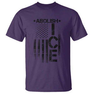 Abolish ICE T Shirt Vintage American Flag TS10 Purple Print Your Wear