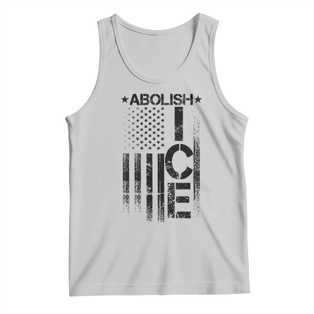 Abolish ICE Tank Top Vintage American Flag TS10 Ash Print Your Wear