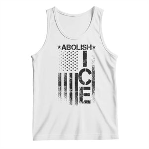 Abolish ICE Tank Top Vintage American Flag TS10 White Print Your Wear