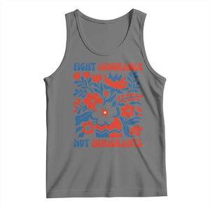 Protest Immigrant Tank Top Fight Ignorance Not Immigrants TS10 Black Heather Print Your Wear