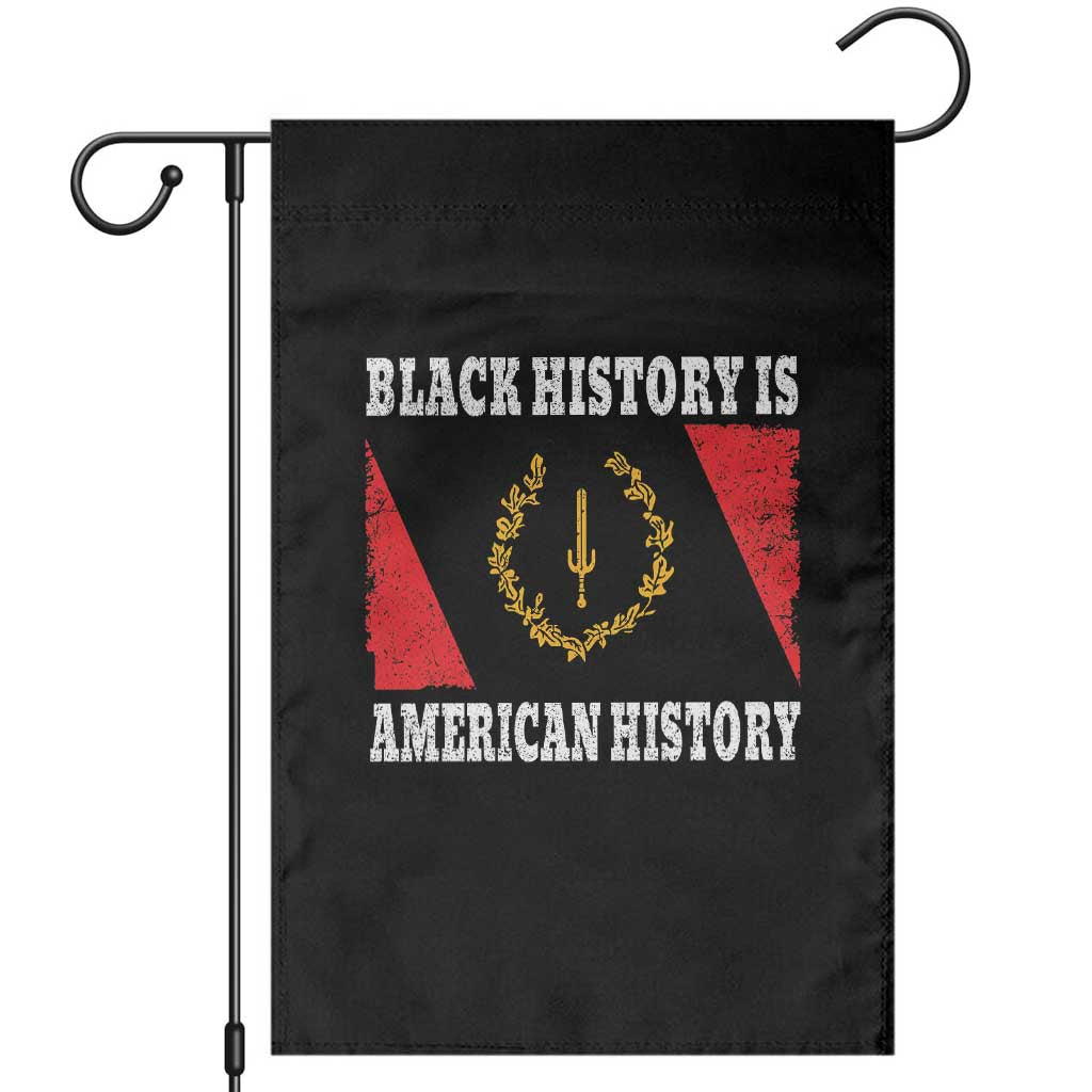 Black History Is American History Garden Flag Afro African Black American Heritage Flag TS10 Black Print Your Wear