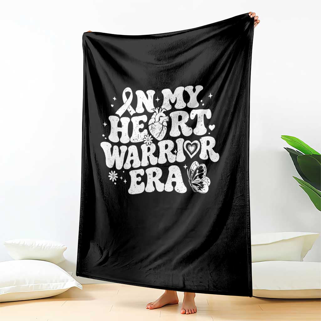 CHD Heart Disease Awareness Throw Blanket In My Heart Warrior Era TS10 Print Your Wear
