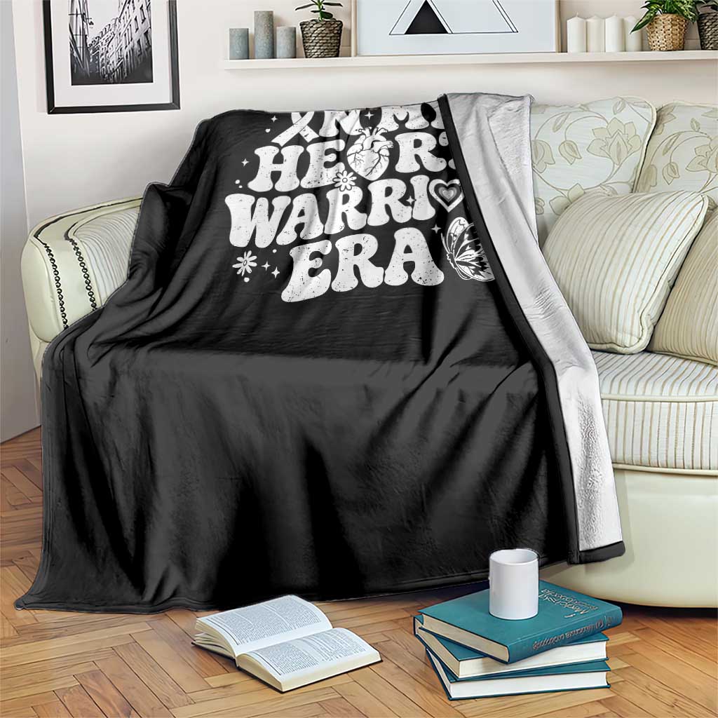 CHD Heart Disease Awareness Throw Blanket In My Heart Warrior Era TS10 Print Your Wear