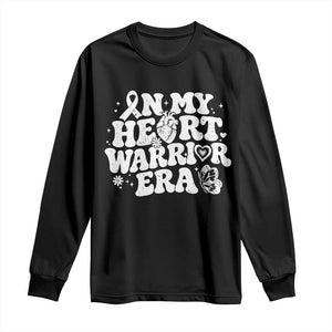 CHD Heart Disease Awareness Long Sleeve Shirt In My Heart Warrior Era TS10 Black Print Your Wear