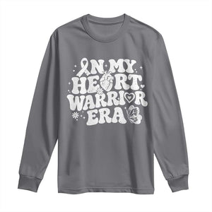 CHD Heart Disease Awareness Long Sleeve Shirt In My Heart Warrior Era TS10 Charcoal Print Your Wear