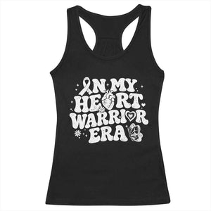 CHD Heart Disease Awareness Racerback Tank Top In My Heart Warrior Era TS10 Black Print Your Wear