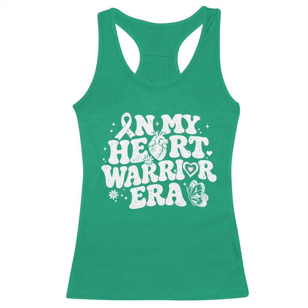 CHD Heart Disease Awareness Racerback Tank Top In My Heart Warrior Era TS10 Irish Green Print Your Wear