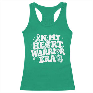 CHD Heart Disease Awareness Racerback Tank Top In My Heart Warrior Era TS10 Irish Green Print Your Wear