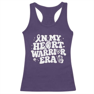 CHD Heart Disease Awareness Racerback Tank Top In My Heart Warrior Era TS10 Purple Print Your Wear