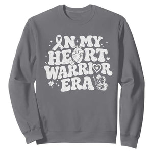 CHD Heart Disease Awareness Sweatshirt In My Heart Warrior Era TS10 Charcoal Print Your Wear