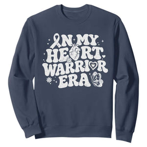 CHD Heart Disease Awareness Sweatshirt In My Heart Warrior Era TS10 Navy Print Your Wear