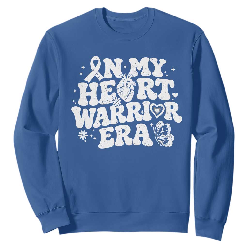 CHD Heart Disease Awareness Sweatshirt In My Heart Warrior Era TS10 Royal Blue Print Your Wear