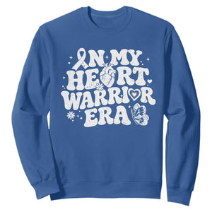 CHD Heart Disease Awareness Sweatshirt In My Heart Warrior Era TS10 Royal Blue Print Your Wear