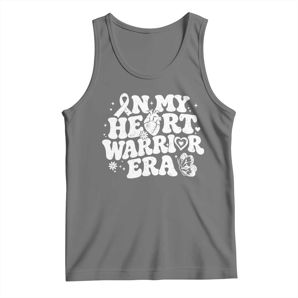 CHD Heart Disease Awareness Tank Top In My Heart Warrior Era TS10 Black Heather Print Your Wear