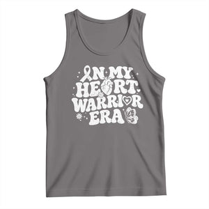 CHD Heart Disease Awareness Tank Top In My Heart Warrior Era TS10 Deep Heather Print Your Wear