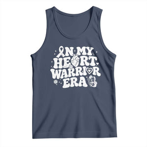 CHD Heart Disease Awareness Tank Top In My Heart Warrior Era TS10 Navy Print Your Wear