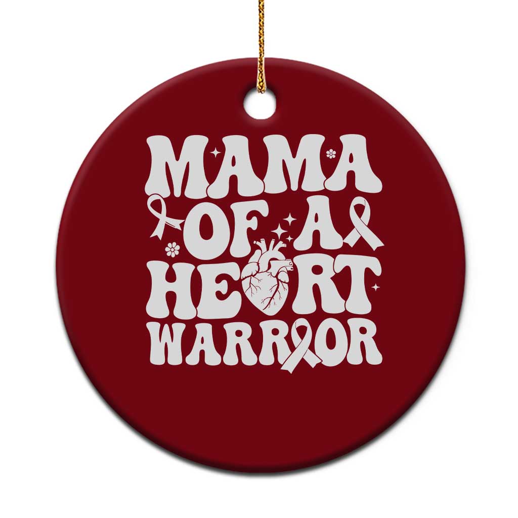 CHD Heart Disease Awareness Ceramic Ornament Heart Warrior Mama TS10 1pc Red Print Your Wear