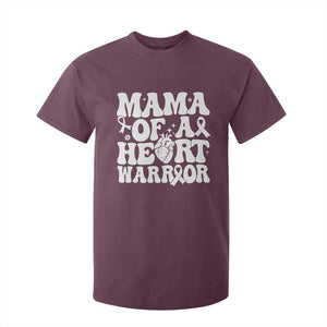 CHD Heart Disease Awareness T Shirt For Kid Heart Warrior Mama TS10 Maroon Print Your Wear