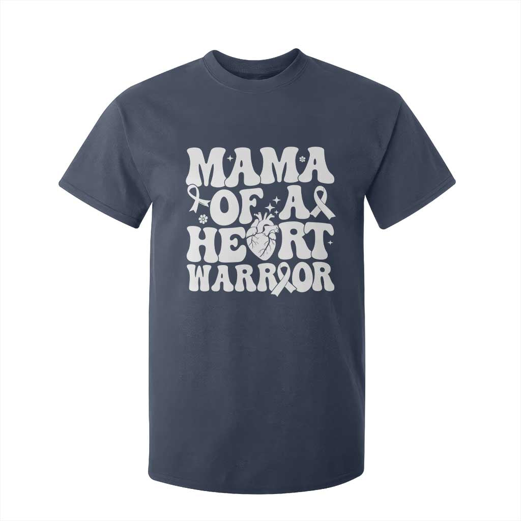 CHD Heart Disease Awareness T Shirt For Kid Heart Warrior Mama TS10 Navy Print Your Wear