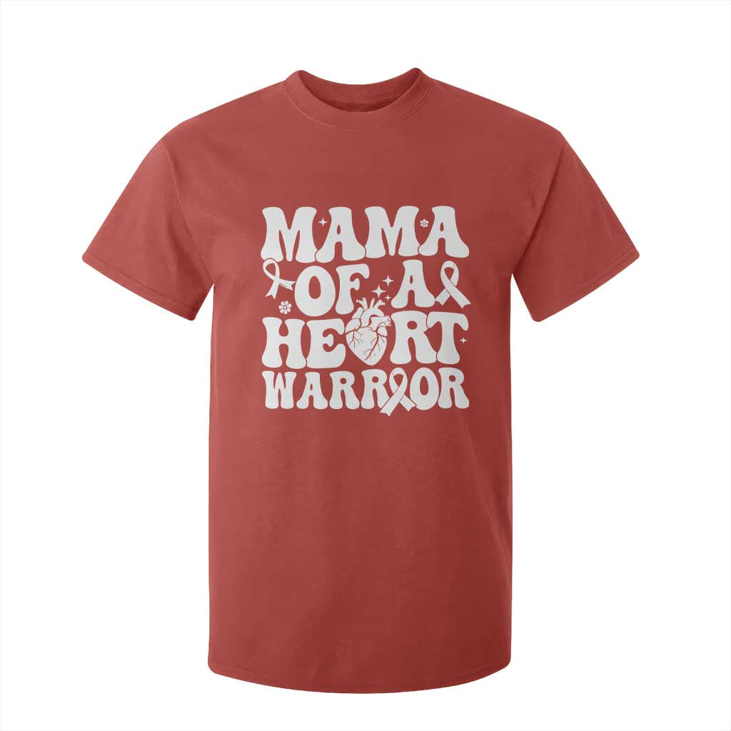 CHD Heart Disease Awareness T Shirt For Kid Heart Warrior Mama TS10 Red Print Your Wear