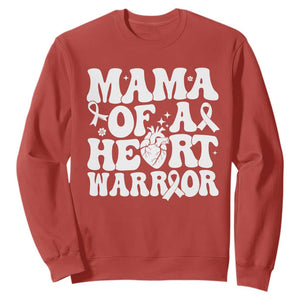 CHD Heart Disease Awareness Sweatshirt Heart Warrior Mama TS10 Red Print Your Wear