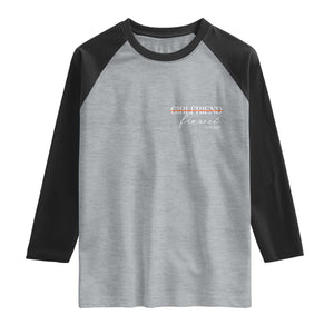 Personalized Fiancee Raglan Shirt Custom Date Girlfriend Engagement Gifts Future Mr and Mrs TS10 Heather Gray Black Print Your Wear