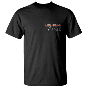 Personalized Fiancee T Shirt Custom Date Girlfriend Engagement Gifts Future Mr and Mrs TS10 Black Print Your Wear