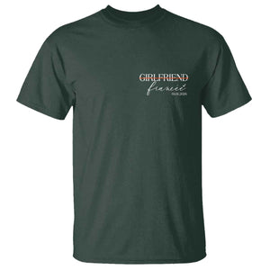 Personalized Fiancee T Shirt Custom Date Girlfriend Engagement Gifts Future Mr and Mrs TS10 Dark Forest Green Print Your Wear