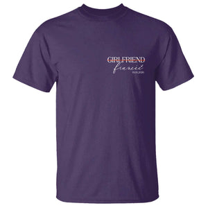 Personalized Fiancee T Shirt Custom Date Girlfriend Engagement Gifts Future Mr and Mrs TS10 Purple Print Your Wear