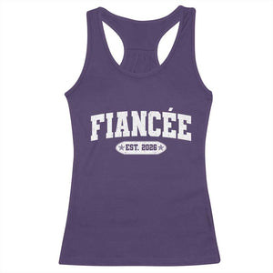 Fiancee Est 2026 Racerback Tank Top Future Mrs. and Mr. Bridal Shower Engagement Gift TS10 Purple Print Your Wear