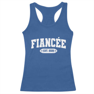 Fiancee Est 2026 Racerback Tank Top Future Mrs. and Mr. Bridal Shower Engagement Gift TS10 Royal Blue Print Your Wear