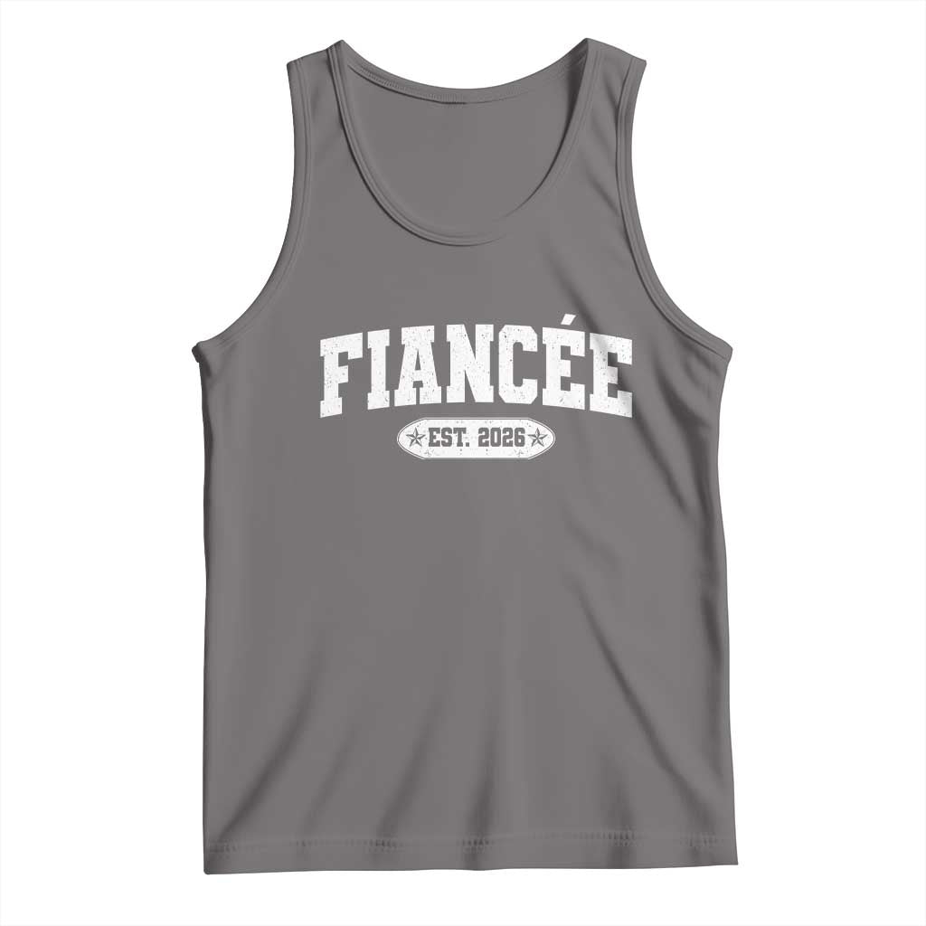 Fiancee Est 2026 Tank Top Future Mrs. and Mr. Bridal Shower Engagement Gift TS10 Deep Heather Print Your Wear