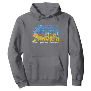 Down Syndrome Awareness Sunflower Hoodie Shout Their Worth TS10 Charcoal Print Your Wear