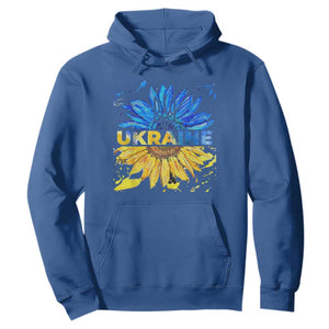 Ukraine Sunflower Ukrainian Flag Hoodie TS10 Royal Blue Print Your Wear