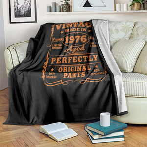 Vintage 50 Birthday Throw Blanket 50yr 1976 50th Birthday TS10 Print Your Wear