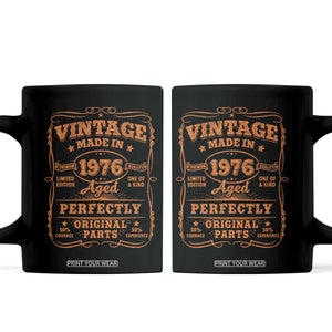 Vintage 50 Birthday Coffee Mug 50yr 1976 50th Birthday TS10 Black Print Your Wear