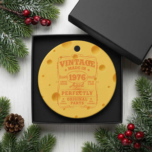 Vintage 50 Birthday Ceramic Ornament 50yr 1976 50th Birthday TS10 1pc Yellow Cheese Print Your Wear