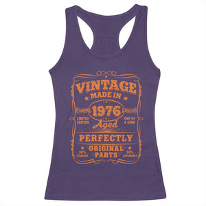 Vintage 50 Birthday Racerback Tank Top 50yr 1976 50th Birthday TS10 Purple Print Your Wear