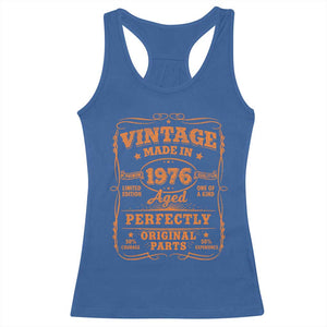 Vintage 50 Birthday Racerback Tank Top 50yr 1976 50th Birthday TS10 Royal Blue Print Your Wear