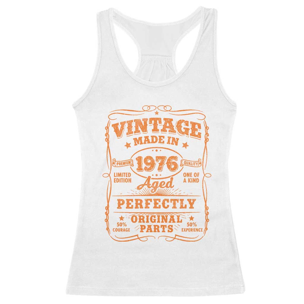 Vintage 50 Birthday Racerback Tank Top 50yr 1976 50th Birthday TS10 White Print Your Wear