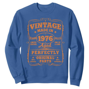 Vintage 50 Birthday Sweatshirt 50yr 1976 50th Birthday TS10 Royal Blue Print Your Wear