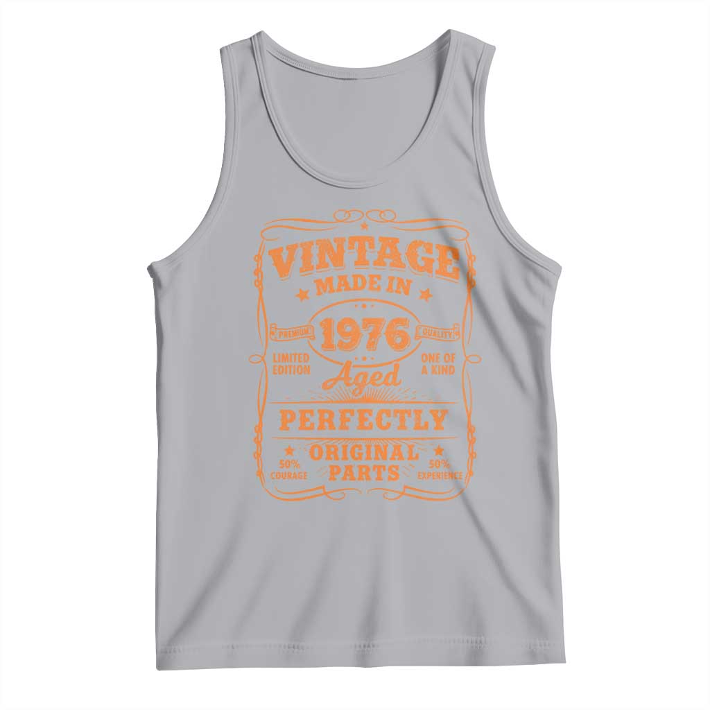 Vintage 50 Birthday Tank Top 50yr 1976 50th Birthday TS10 Athletic Heather Print Your Wear