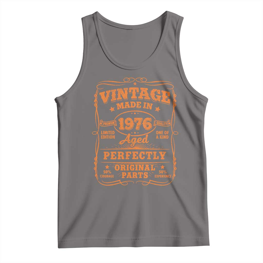 Vintage 50 Birthday Tank Top 50yr 1976 50th Birthday TS10 Deep Heather Print Your Wear
