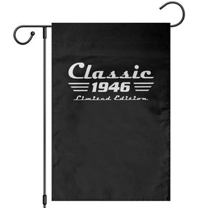 Classic 1946 Birthday Garden Flag 80yr 80th Birthday TS10 Black Print Your Wear