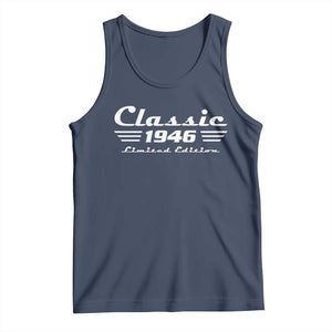 Classic 1946 Birthday Tank Top 80yr 80th Birthday TS10 Navy Print Your Wear