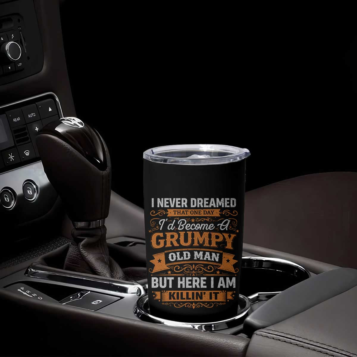 Funny Man Saying Tumbler Cup Become A Grumpy Old Man Grandpa Dad TS10 Print Your Wear