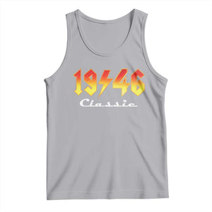 80th Birthday Tank Top Classic Born 1946 Turning 80 Year Old TS10 Athletic Heather Print Your Wear
