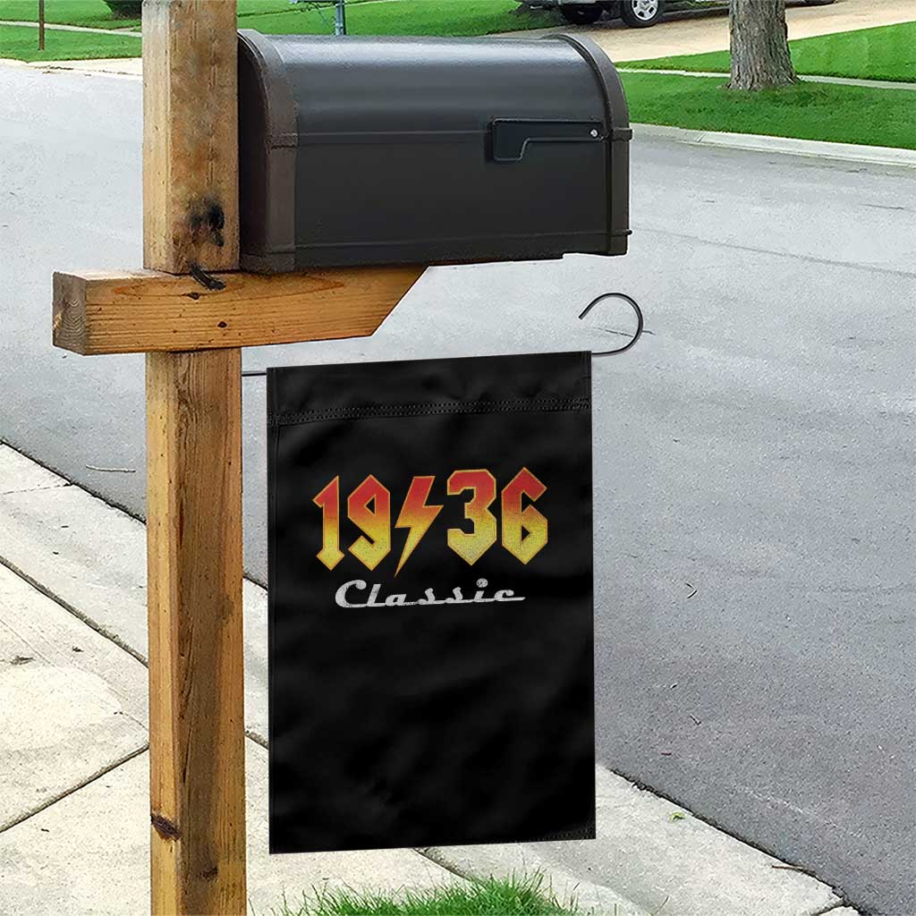 90th Birthday Garden Flag Classic Born 1936 Turning 90 Year Old TS10 Print Your Wear
