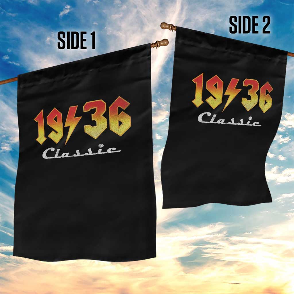 90th Birthday Garden Flag Classic Born 1936 Turning 90 Year Old TS10 Print Your Wear